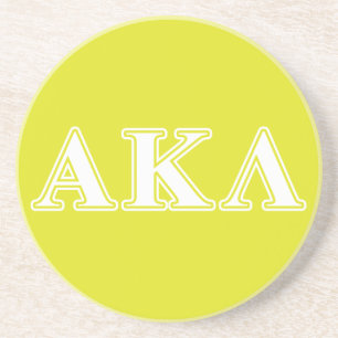 Alpha Kappa Lambda Purple Letters Coaster