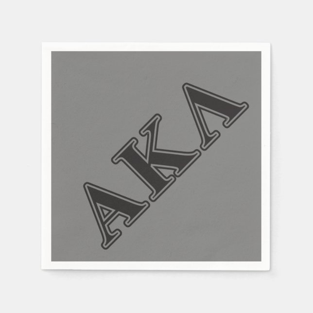 Alpha Kappa Lambda Purple Letters Napkins (Front)