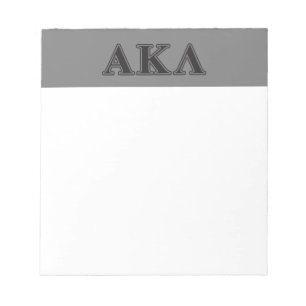 Alpha Kappa Lambda Purple Letters Notepad