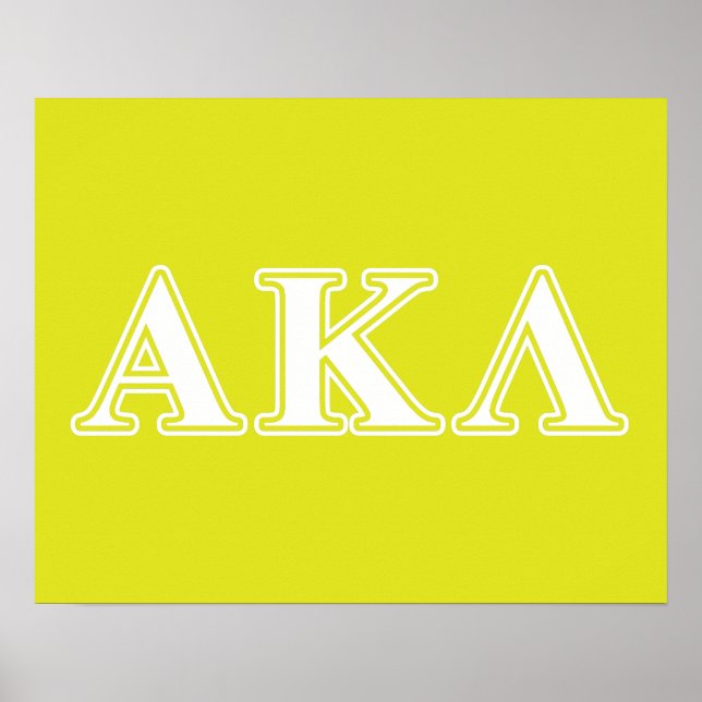 Alpha Kappa Lambda Purple Letters Poster (Front)