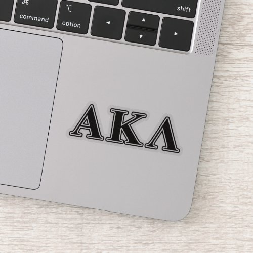 Alpha Kappa Lambda Purple Letters Sticker