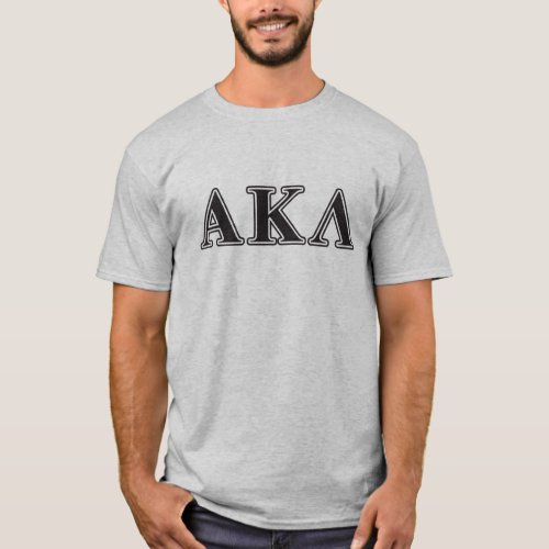 Alpha Kappa Lambda Purple Letters T_Shirt