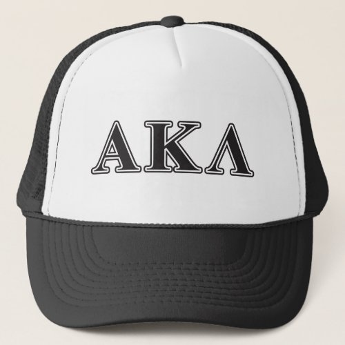 Alpha Kappa Lambda Purple Letters Trucker Hat