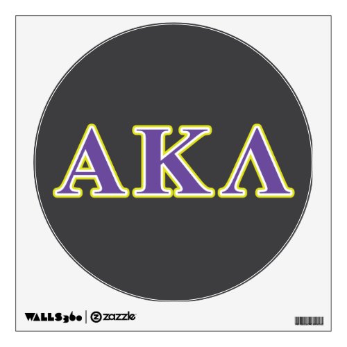 Alpha Kappa Lambda Purple Letters Wall Decal