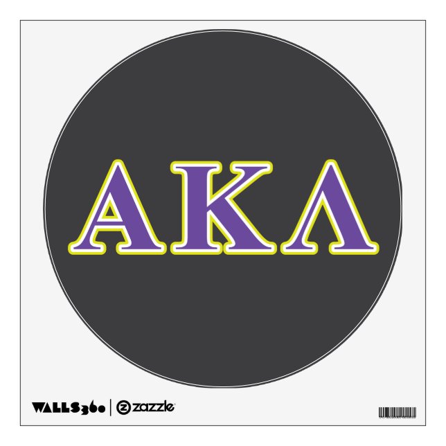 Alpha Kappa Lambda Purple Letters Wall Decal (Front)