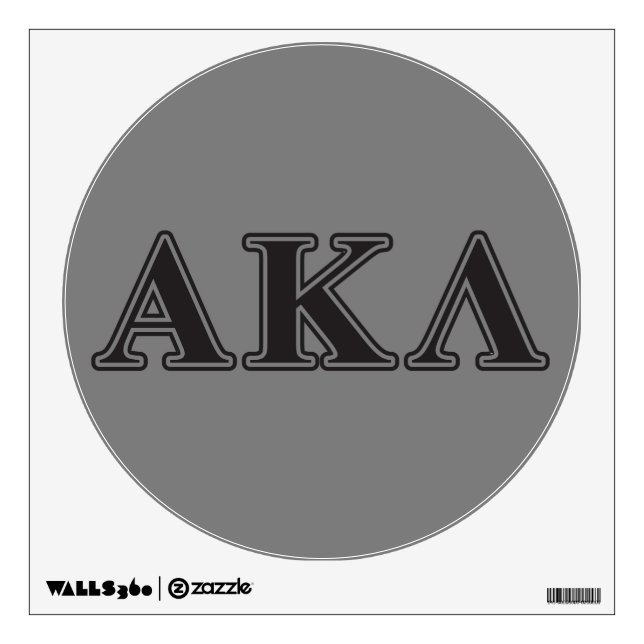 Alpha Kappa Lambda Purple Letters Wall Sticker (Front)
