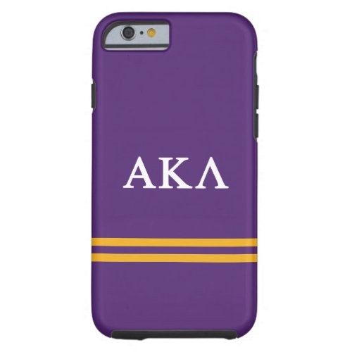 Alpha Kappa Lambda  Sport Stripe Tough iPhone 6 Case