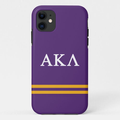 Alpha Kappa Lambda  Sport Stripe iPhone 11 Case