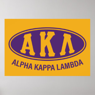 Alpha Kappa Lambda   Vintage Poster