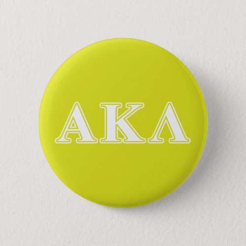 Alpha Kappa Lambda White and Purple Letters Button