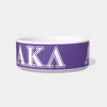 Alpha Kappa Lambda White and Yellow Letters Bowl<br><div class="desc">Check out these official Alpha Kappa Lambda designs! Personalize your own Greek merchandise on Zazzle.com! Click the Customize button to insert your own name, class year, or club to make a unique product. Try adding text using various fonts & view a preview of your design! Zazzle's easy to customize products...</div>