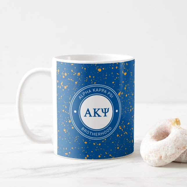 Alpha Kappa Psi | Badge Coffee Mug (With Donut)