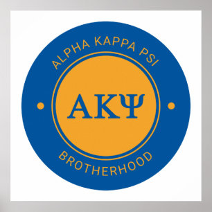Alpha Kappa Psi Badge Poster