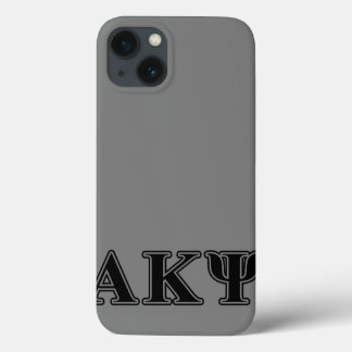 Alpha Kappa Psi Black Letters iPhone 13 Case