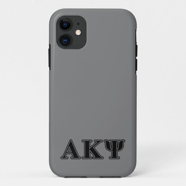 Alpha Kappa Psi Black Letters Case-Mate iPhone Case (Back)