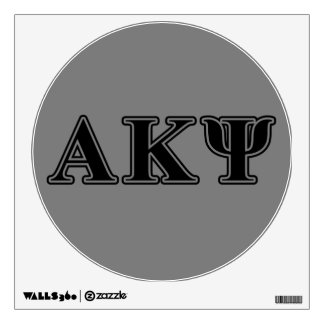 Alpha Kappa Psi Black Letters Wall Decal