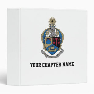 Alpha Kappa Psi - Coat of Arms 3 Ring Binder