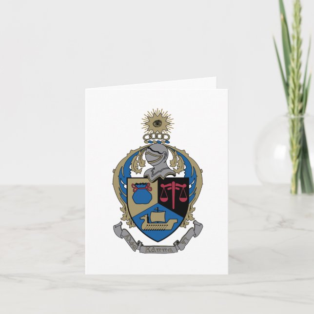 Alpha Kappa Psi - Coat of Arms Card (Front)