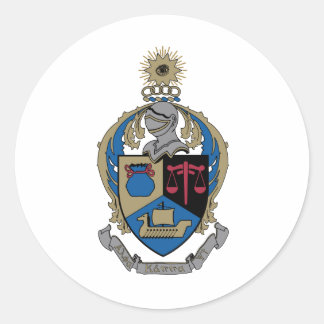 Alpha Kappa Psi - Coat of Arms Classic Round Sticker