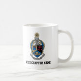 Alpha Kappa Psi Yellow and Navy Letters Two-Tone Coffee Mug | Zazzle