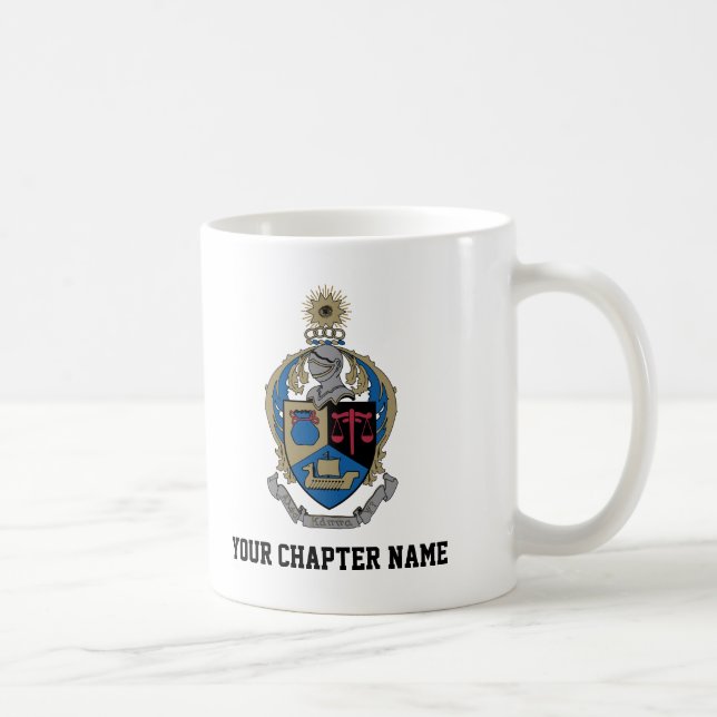 Alpha Kappa Psi - Coat of Arms Coffee Mug (Right)