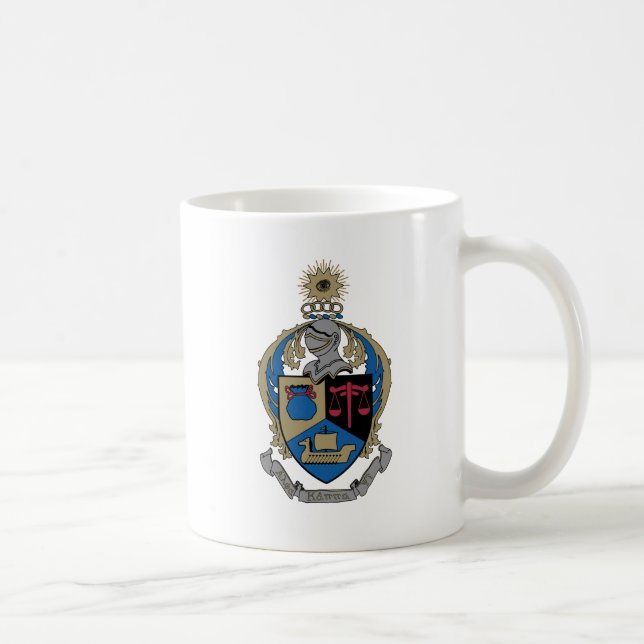 Alpha Kappa Psi - Coat of Arms Coffee Mug (Right)