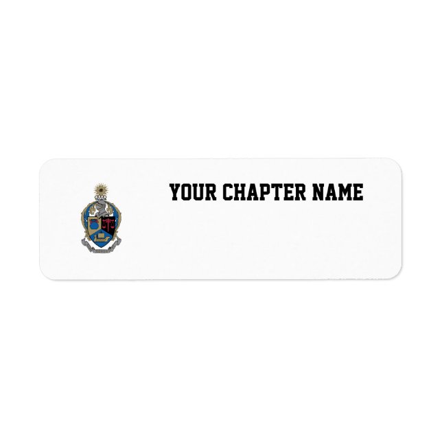 Alpha Kappa Psi - Coat of Arms Label (Front)