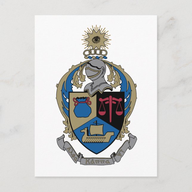 Alpha Kappa Psi - Coat of Arms Postcard (Front)