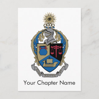 Alpha Kappa Psi - Coat of Arms Postcard