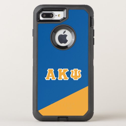 Alpha Kappa Psi  Greek Letters OtterBox Defender iPhone 8 Plus7 Plus Case
