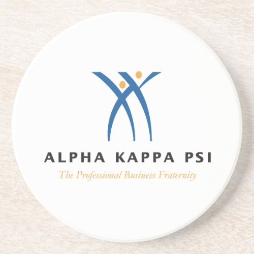 Alpha Kappa Psi Name and Logo Coaster