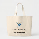 Alpha Kappa Psi Name And Logo Large Tote Bag at Zazzle