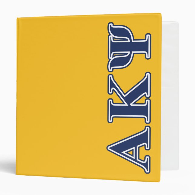 Alpha Kappa Psi Navy Letters Binder (Front/Inside)