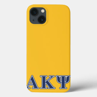 Alpha Kappa Psi Navy Letters iPhone 13 Case