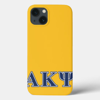 Alpha Kappa Psi Navy Letters iPhone 13 Case