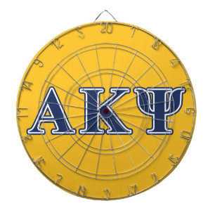 Alpha Kappa Psi Navy Letters Dartboard With Darts