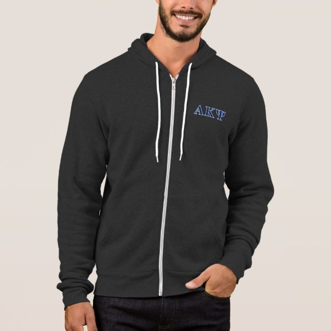 Alpha Kappa Psi Navy Letters Hoodie (Front)