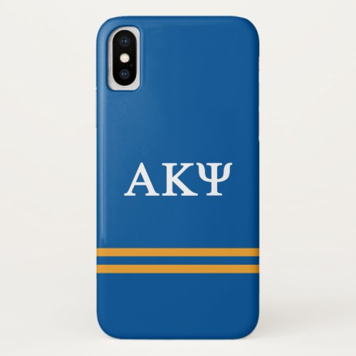 Alpha Kappa Psi  Sport Stripe iPhone X Case