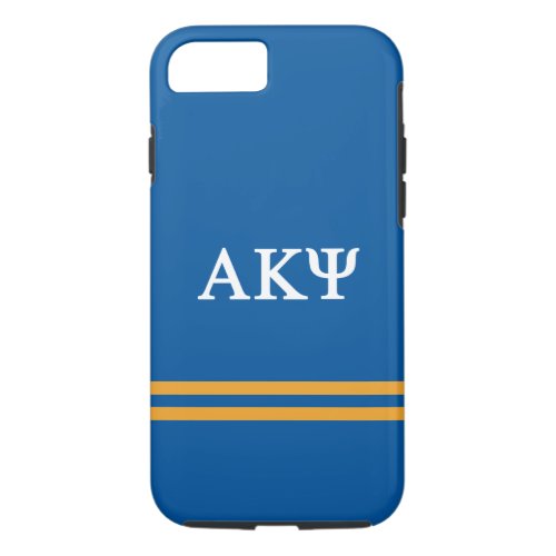 Alpha Kappa Psi  Sport Stripe iPhone 87 Case