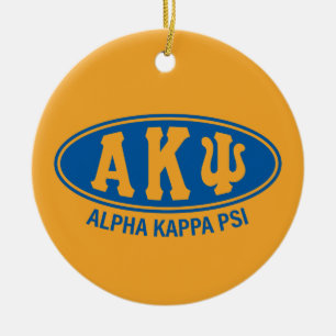 Alpha Kappa Psi Vintage Ceramic Ornament