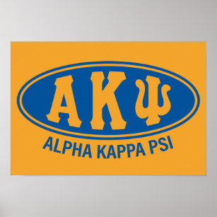 Alpha Kappa Psi   Vintage Poster