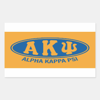 Alpha Kappa Psi | Vintage Rectangular Sticker