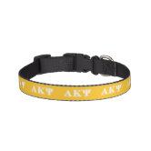 Alpha Kappa Psi Yellow Letters Pet Collar Zazzle