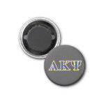 Alpha Kappa Psi Yellow And Navy Letters Magnet at Zazzle