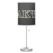 Alpha Kappa Psi Yellow and Navy Letters Table Lamp (Left)