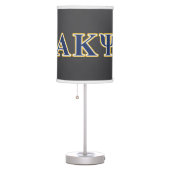 Alpha Kappa Psi Yellow and Navy Letters Table Lamp (Right)