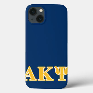 Alpha Kappa Psi Yellow Letters iPhone 13 Case
