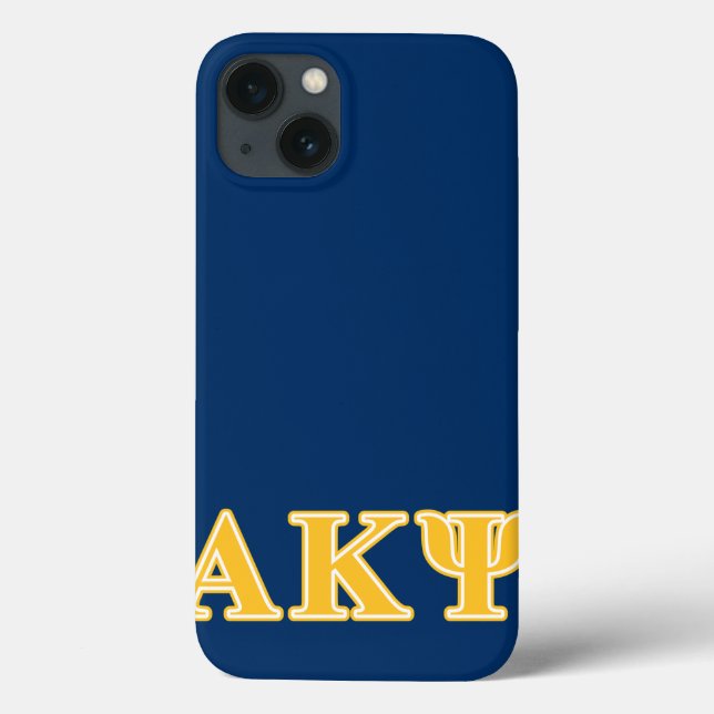 Alpha Kappa Psi Yellow Letters Case-Mate iPhone Case (Back)