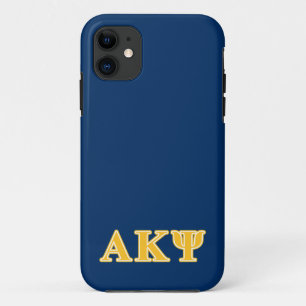 Alpha Kappa Psi Yellow Letters iPhone 11 Case