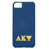 Alpha Kappa Psi Yellow Letters Case-Mate iPhone Case (Back)